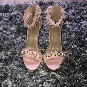 pink & pearl heels